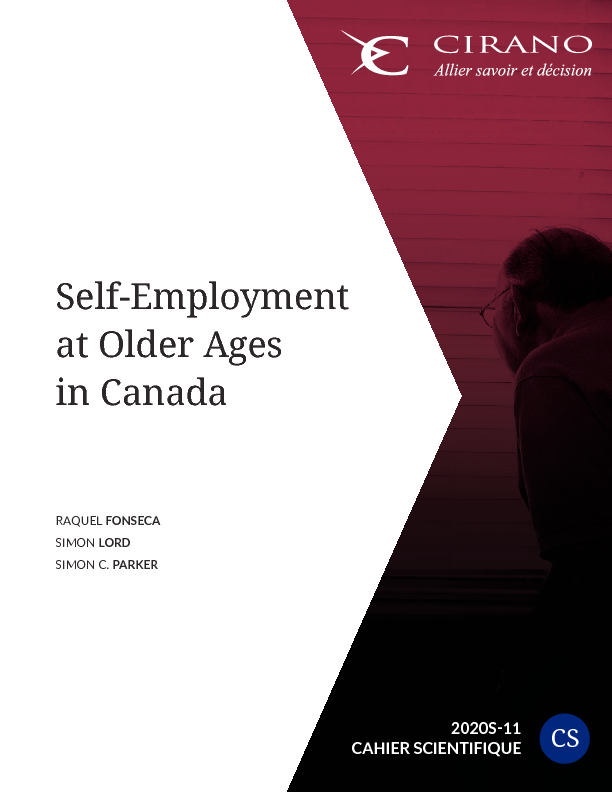 Self-Employment at Older Ages in Canada