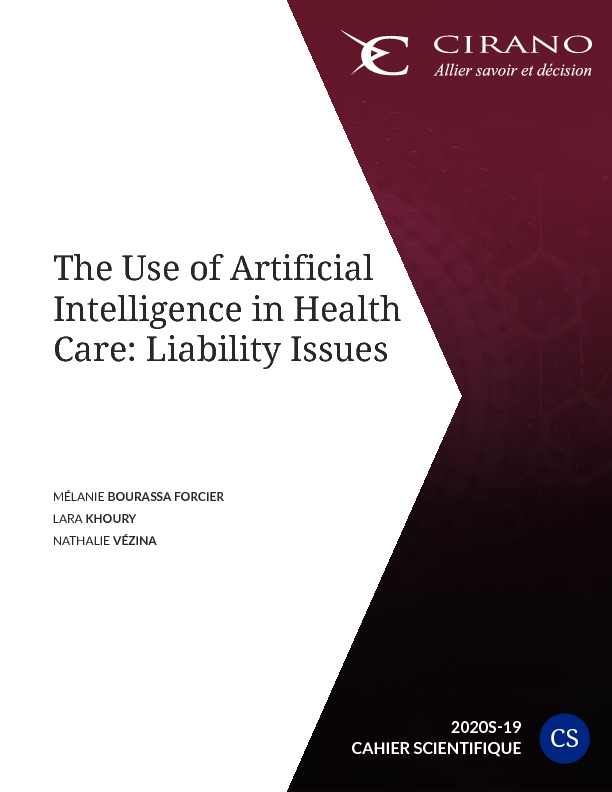 The Use of Artificial Intelligence in Health Care: Liability Issues