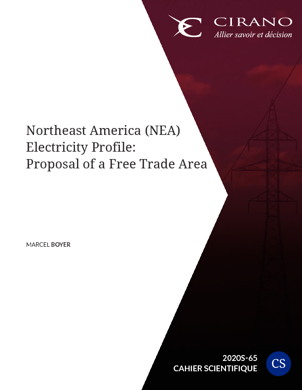 Northeast America (NEA) Electricity Profile: Proposal of a Free Trade Area