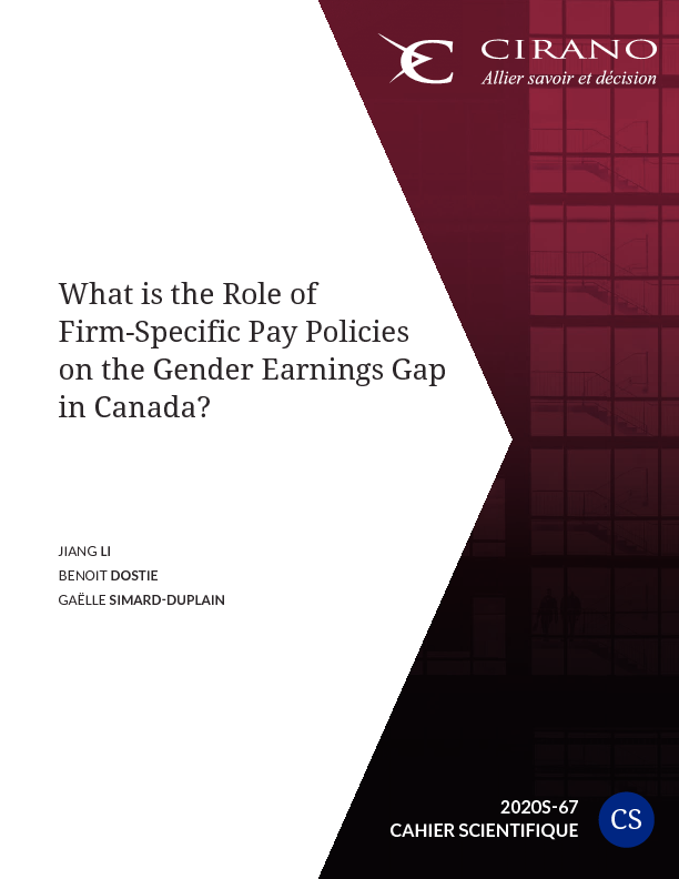 What is the Role of Firm-Specific Pay Policies on the Gender Earnings Gap in Canada?