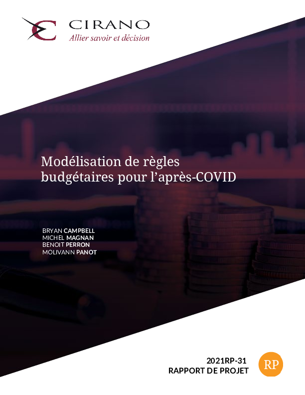 Modélisation de règles budgétaires pour l’après-COVID