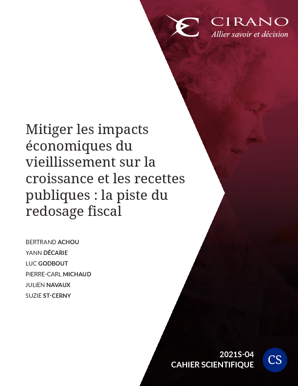 Mitiger les impacts économiques du vieillissement sur la croissance et les recettes publiques : la piste du redosage fiscal