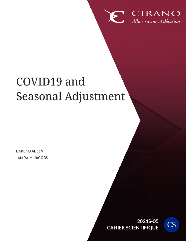 COVID19 and Seasonal Adjustment