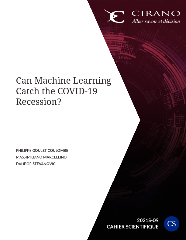 Can Machine Learning Catch the COVID-19 Recession?