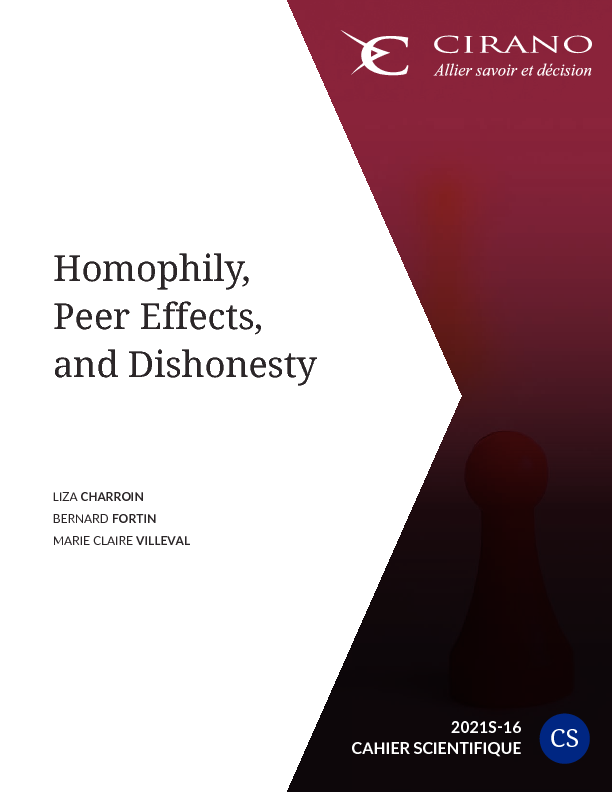 Homophily, Peer Effects, and Dishonesty