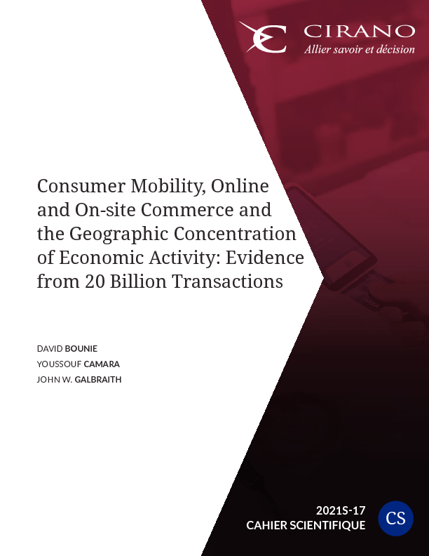 Consumer Mobility, Online and On-site Commerce and the Geographic Concentration of Economic Activity: Evidence from 20 Billion Transactions