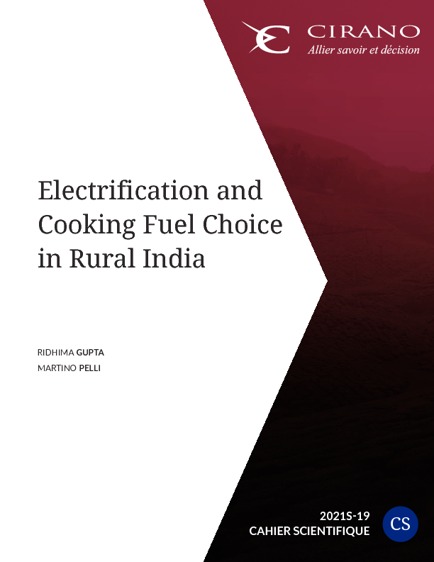 Electrification and Cooking Fuel Choice in Rural India