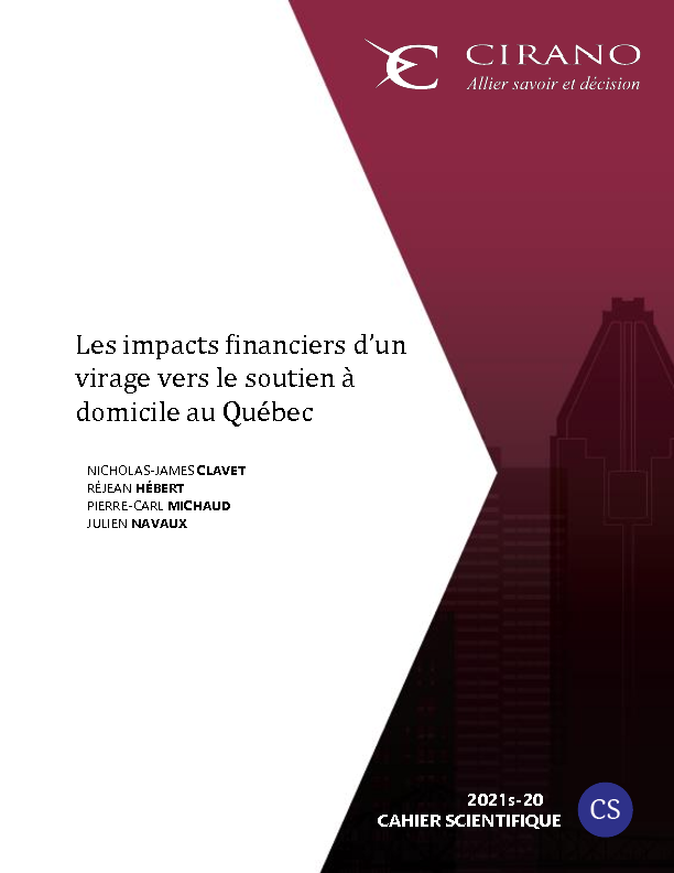 Les impacts financiers d’un virage vers le soutien à domicile au Québec