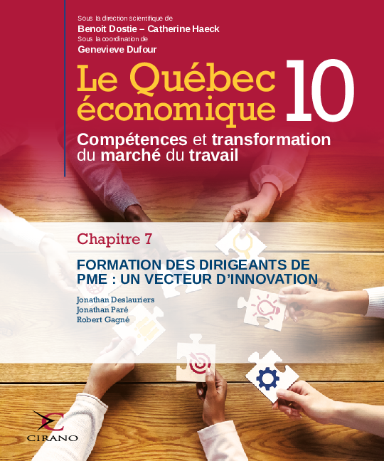 Le Québec économique 10 - Chapitre 7 - Point de vue. Formation des  dirigeants de PME : un vecteur d’innovation