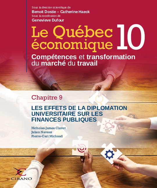 Le Québec économique 10 - Chapitre 9 - Les effets de la  diplomation universitaire sur les finances publiques