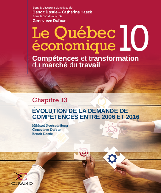 Le Québec économique 10 - Chapitre 13 - . Évolution de la demande  de compétences entre 2006 et 2016