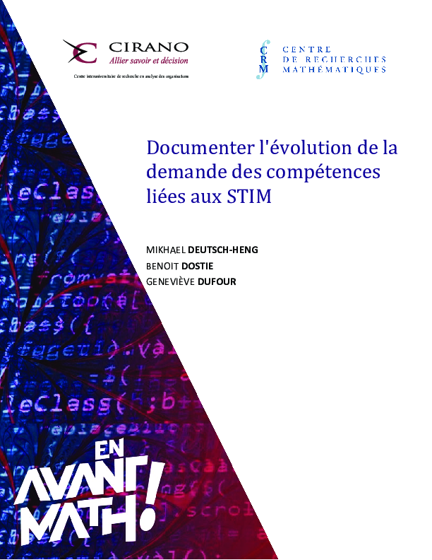 Documenter l’évolution de la demande des compétences liées aux STIM