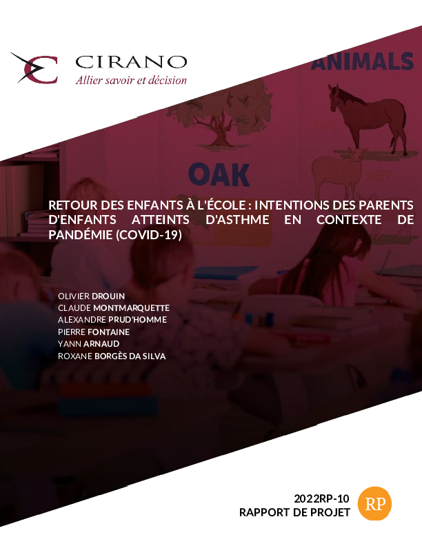 Retour des enfants à l