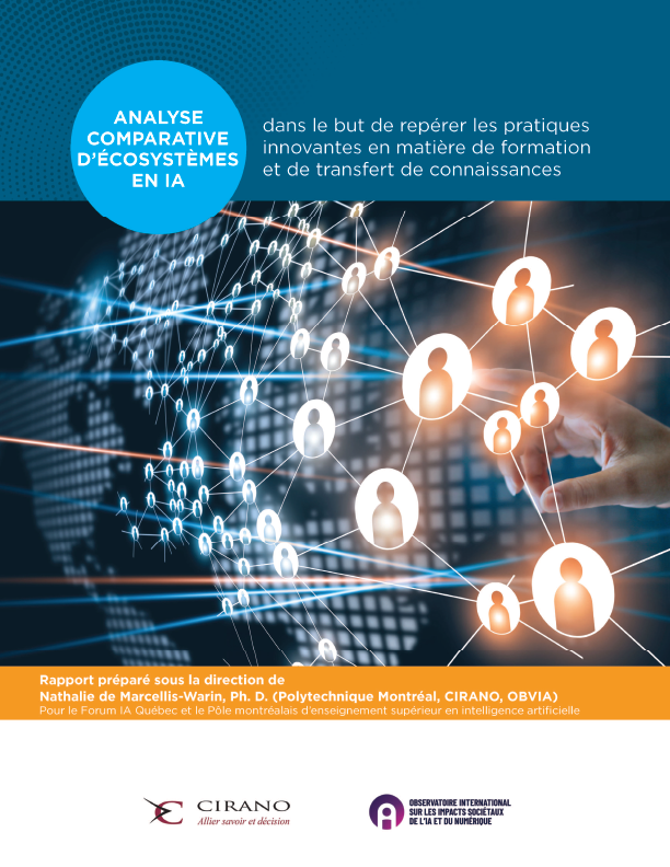 Analyse comparative d’écosystèmes en IA dans le but de repérer les pratiques innovantes en matière de formation et de transfert de connaissances