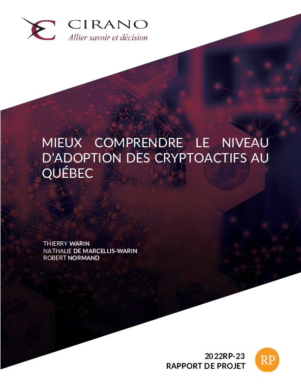 Mieux comprendre le niveau d’adoption des cryptoactifs au Québec