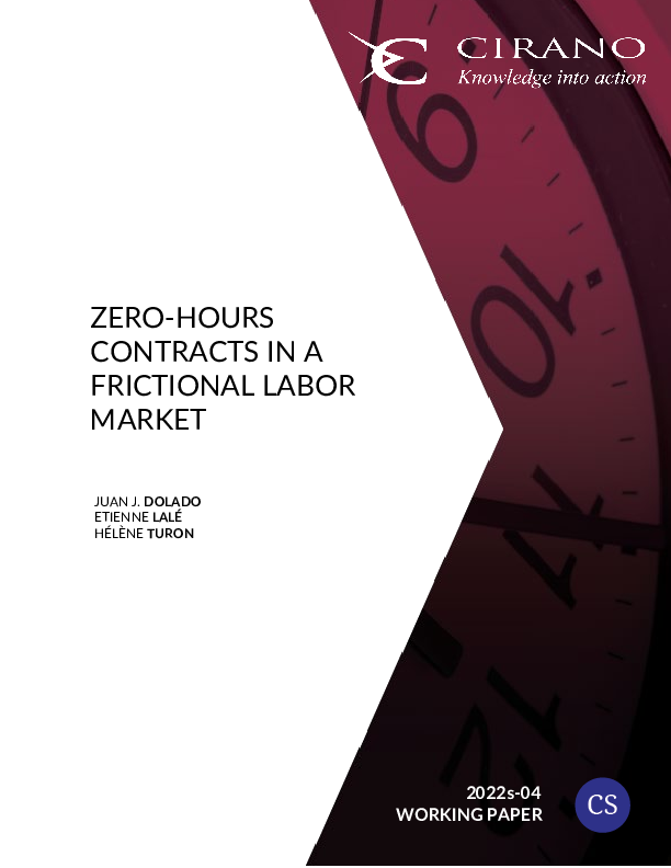 Zero-hours Contracts in a Frictional Labor Market