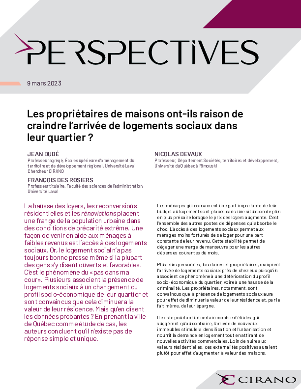 Les propriétaires de maisons ont-ils raison de craindre l’arrivée de logements sociaux dans leur quartier ?