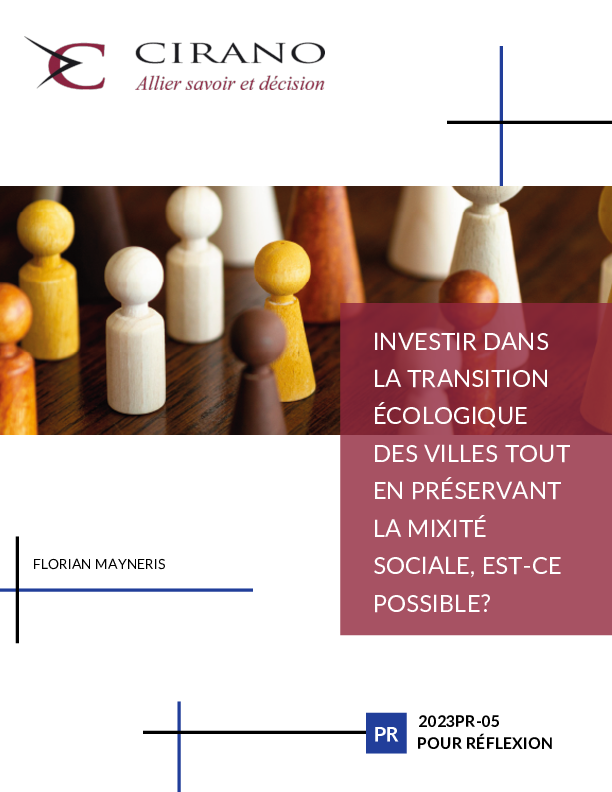Investir dans la transition écologique des villes tout en préservant la mixité sociale, est-ce possible?