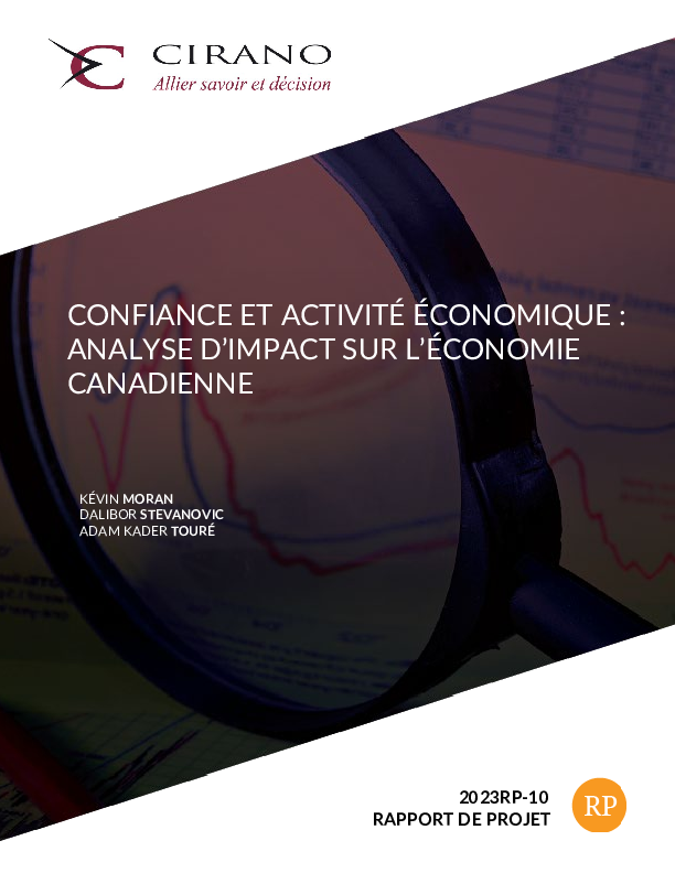 Confiance et activité économique : analyse d’impact sur l’économie canadienne