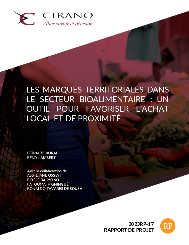 Les marques territoriales dans le secteur bioalimentaire : un outil pour favoriser l’achat local et de proximité