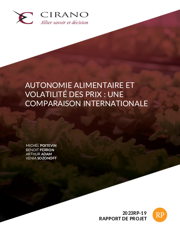 Autonomie alimentaire et volatilité des prix : une comparaison internationale