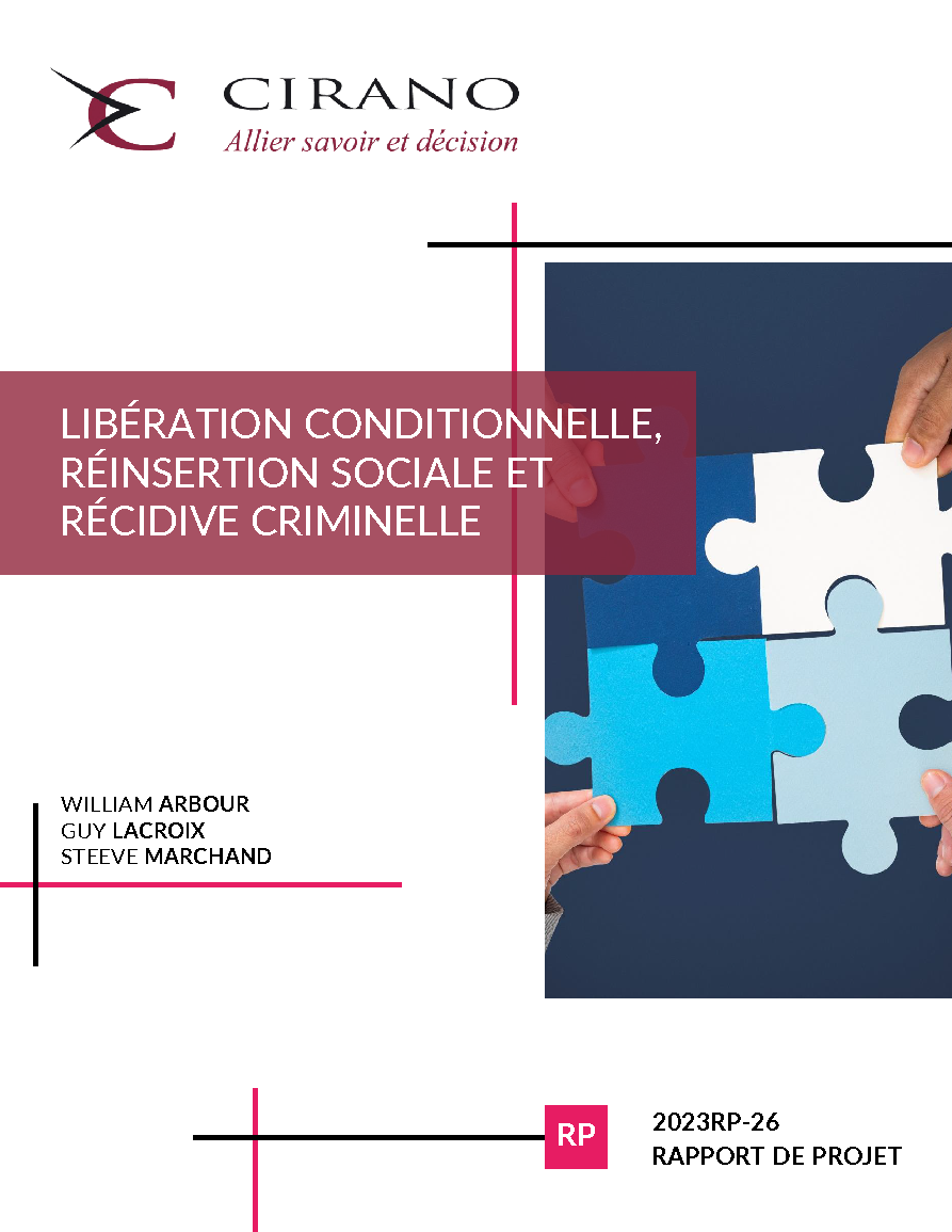 Libération conditionnelle, réinsertion sociale et récidive criminelle