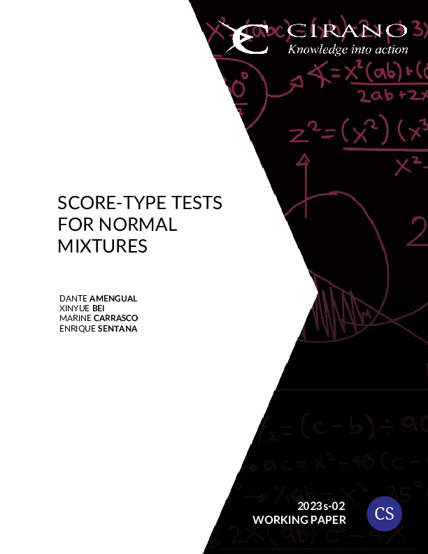 Score-type tests for normal mixtures