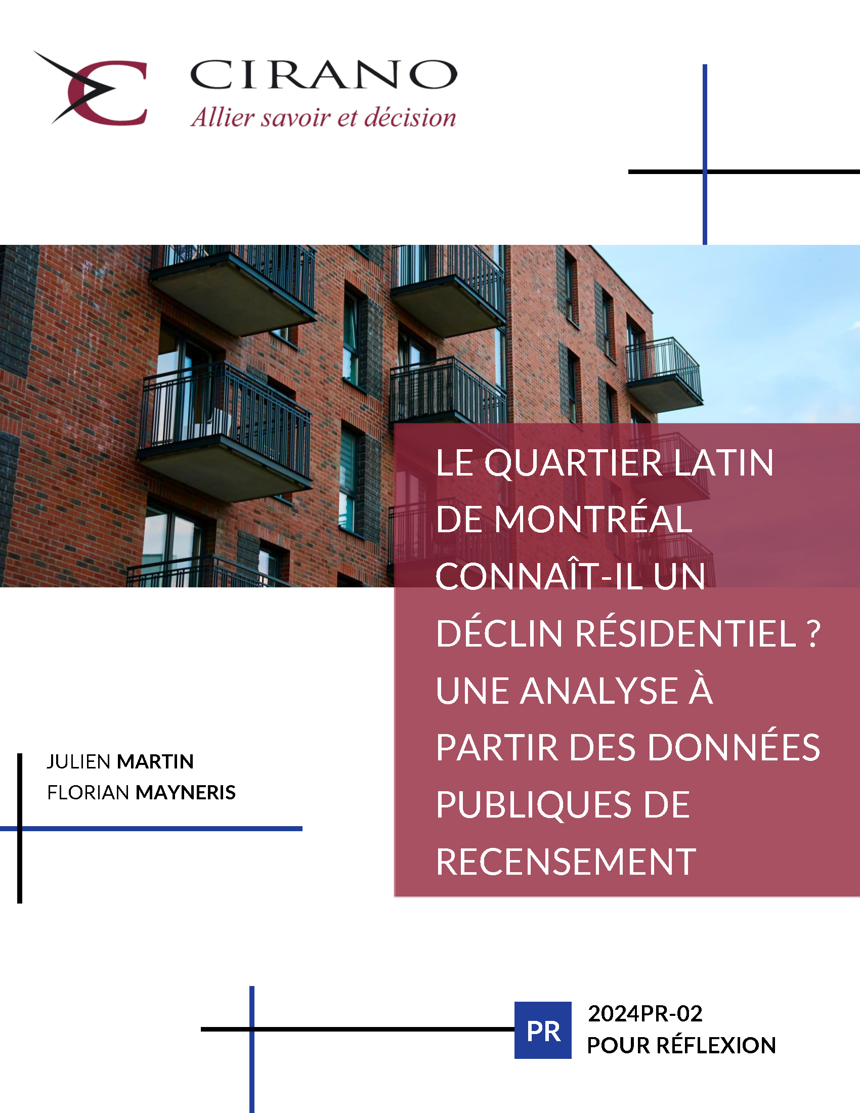 Le Quartier latin de Montréal connaît-il un déclin résidentiel ? Une analyse à partir des données publiques de recensement