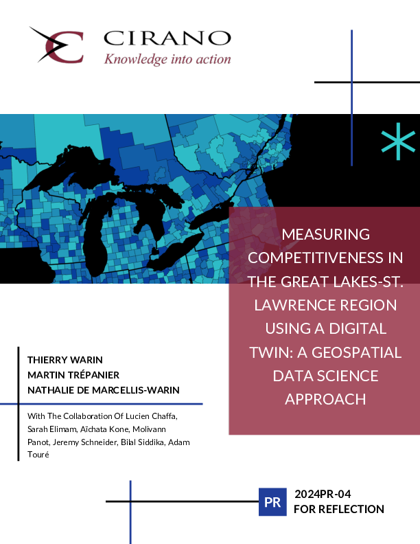 Measuring Competitiveness in the Great Lakes-St. Lawrence Region Using a Digital Twin: A Geospatial Data Science Approach