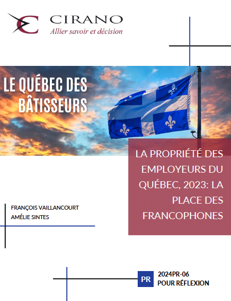 La propriété des employeurs du Québec, 2023: la place des francophones