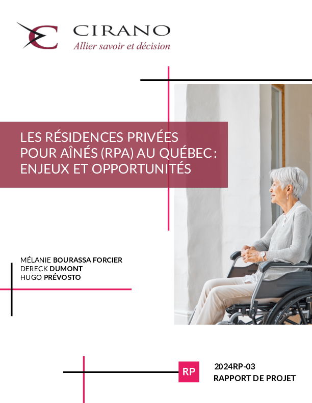 Les résidences privées pour aînés (RPA) au Québec : enjeux et opportunités