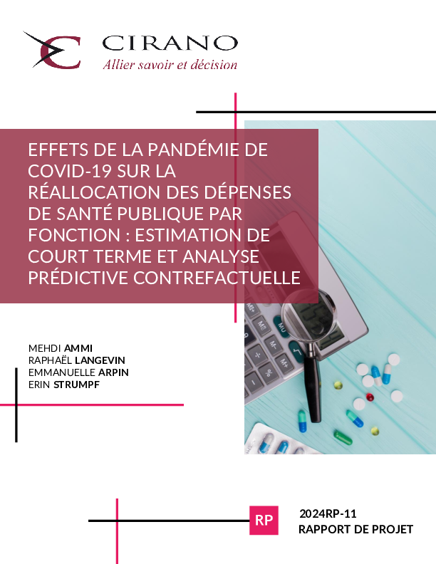 Effets de la pandémie de COVID-19 sur la réallocation des dépenses de santé publique par fonction : estimation de court terme et analyse prédictive contrefactuelle