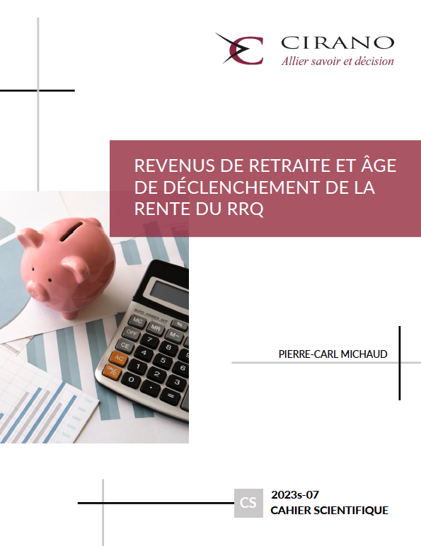 Revenus de retraite et âge de déclenchement de la rente du RRQ