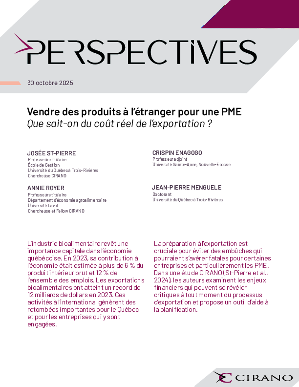 Vendre des produits à l’étranger pour une PME: Que sait-on du coût réel de l’exportation ?