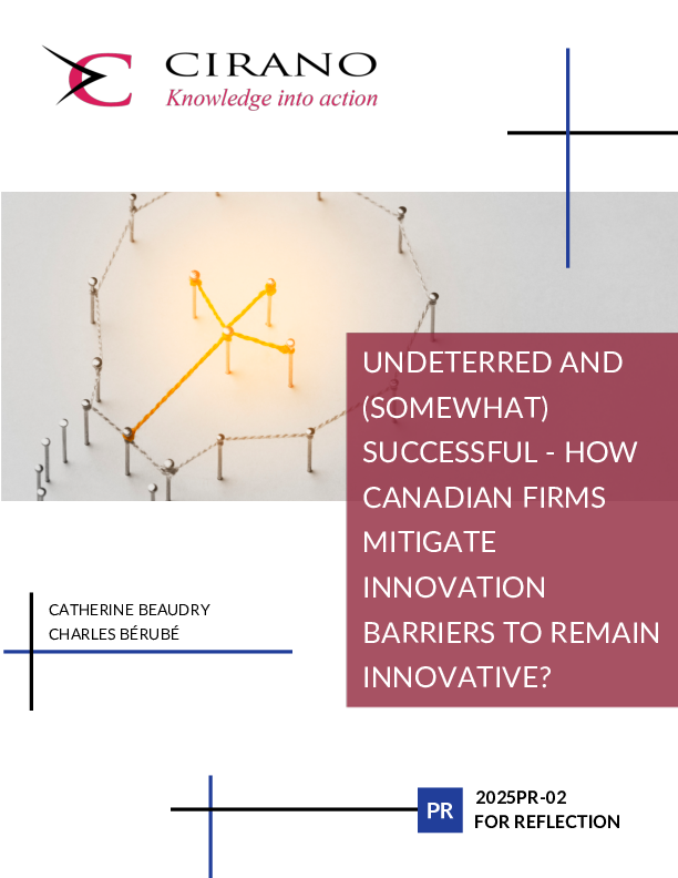 Undeterred and (somewhat) successful – How Canadian firms mitigate innovation barriers to remain innovative ?