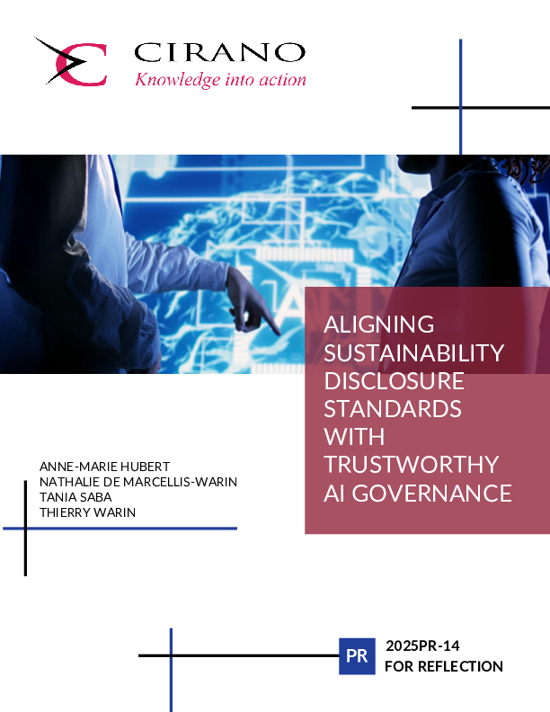 Aligning Sustainability Disclosure Standards with Trustworthy AI Governance