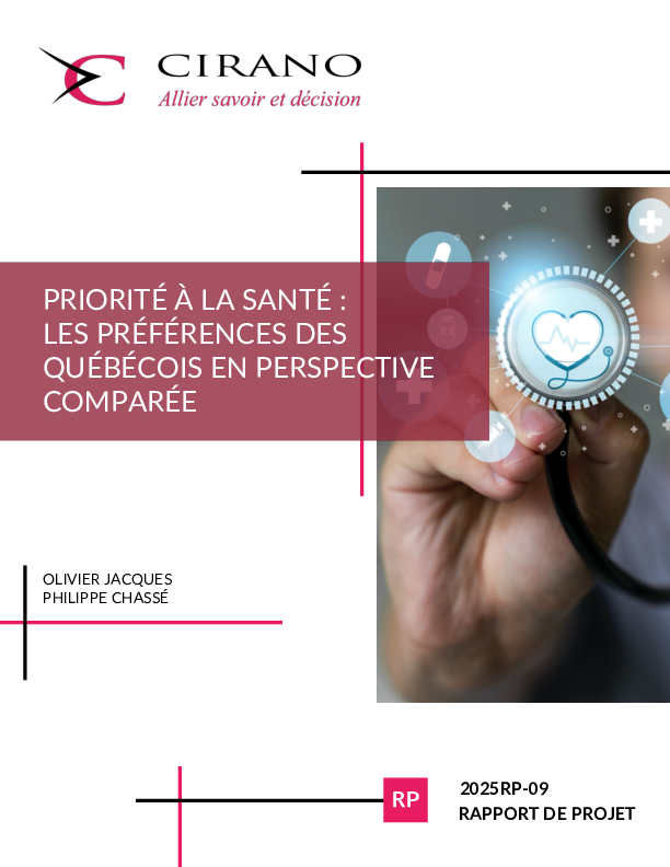 Priorité à la santé : Les préférences des Québécois en perspective comparée