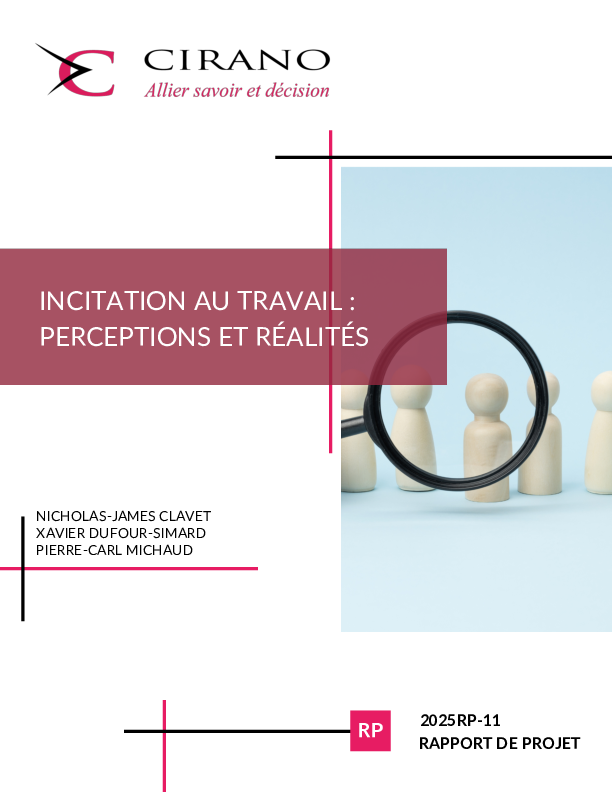 Incitation au travail : perceptions et réalités