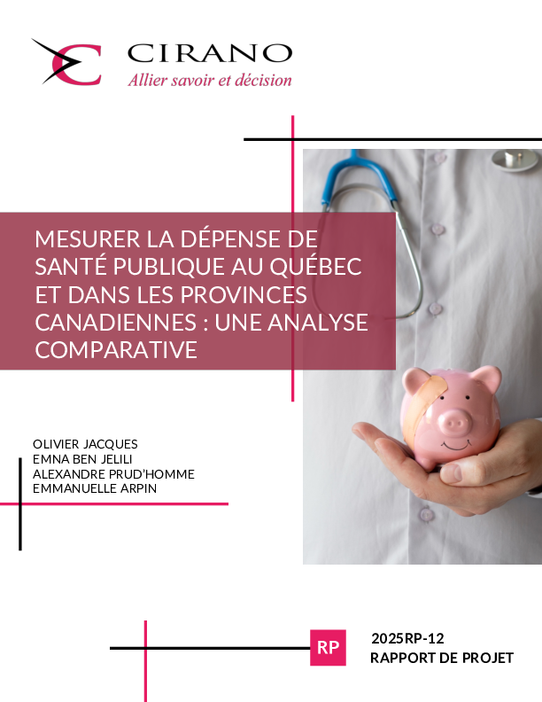 Mesurer la dépense de santé publique au Québec et dans les provinces canadiennes : une analyse comparative