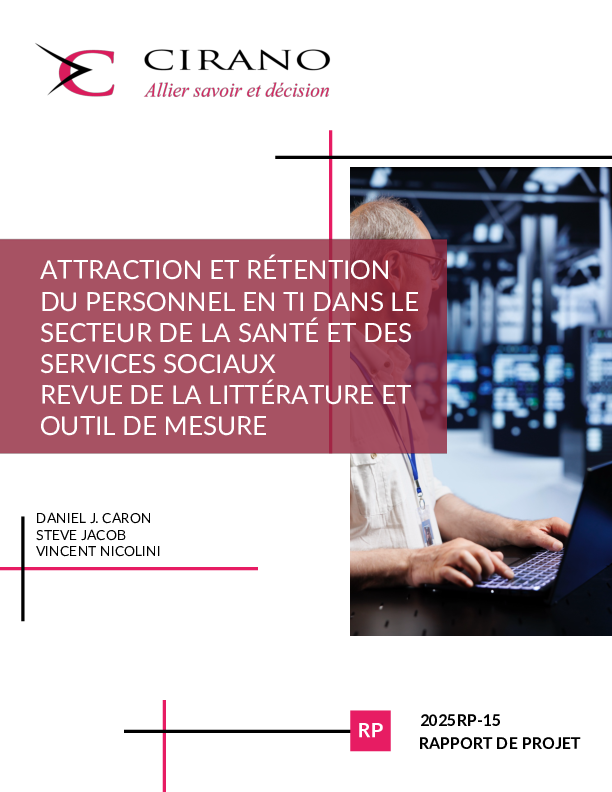 Attraction et rétention du personnel en TI dans le secteur de la santé et des services sociaux