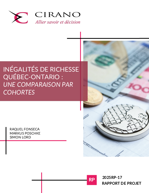 Inégalités de richesse Québec-Ontario : une comparaison par cohortes