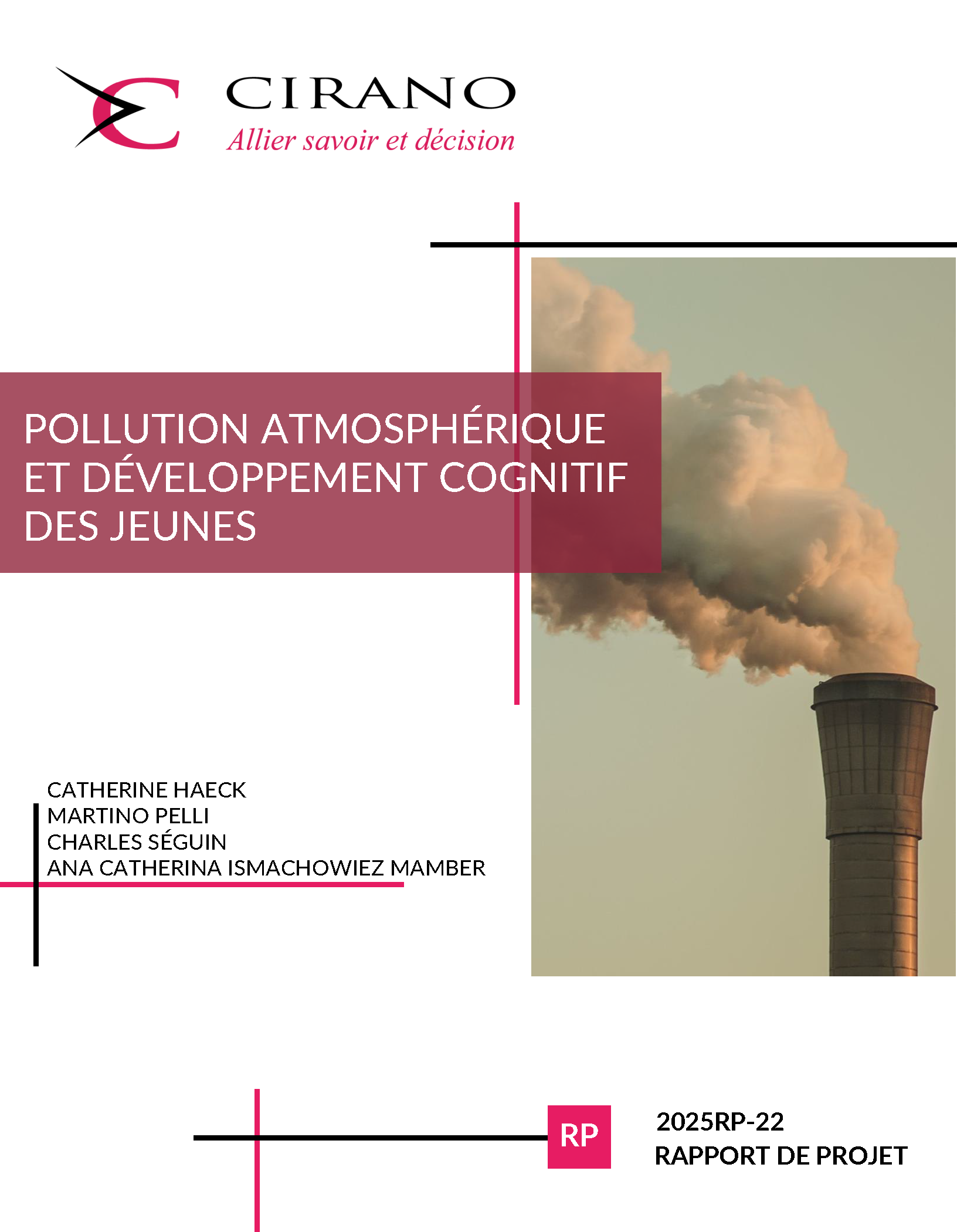 Pollution atmosphérique et développement cognitif des jeunes
