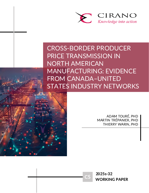 Cross-Border Producer Price Transmission in North American Manufacturing: Evidence from Canada–United States Industry Networks