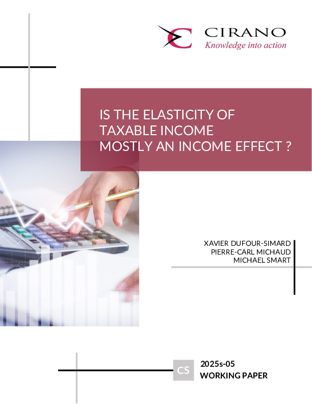 Is the elasticity of taxable income mostly an income effect ?