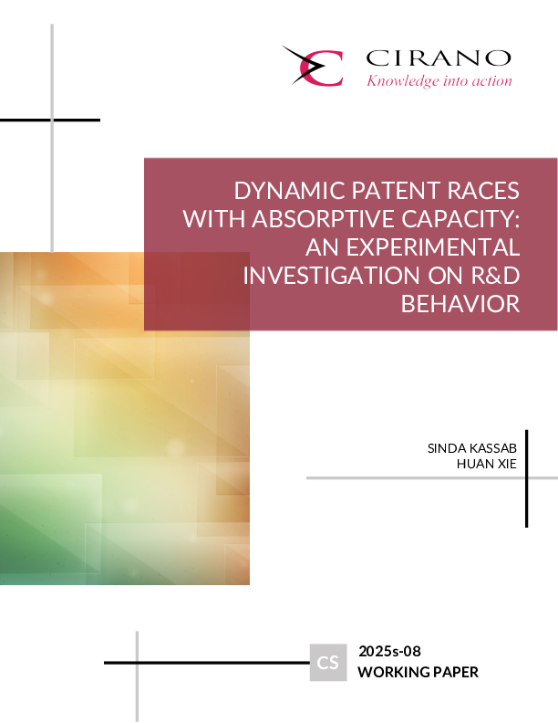 Dynamic Patent Races with Absorptive Capacity: An Experimental Investigation on R&D Behavior