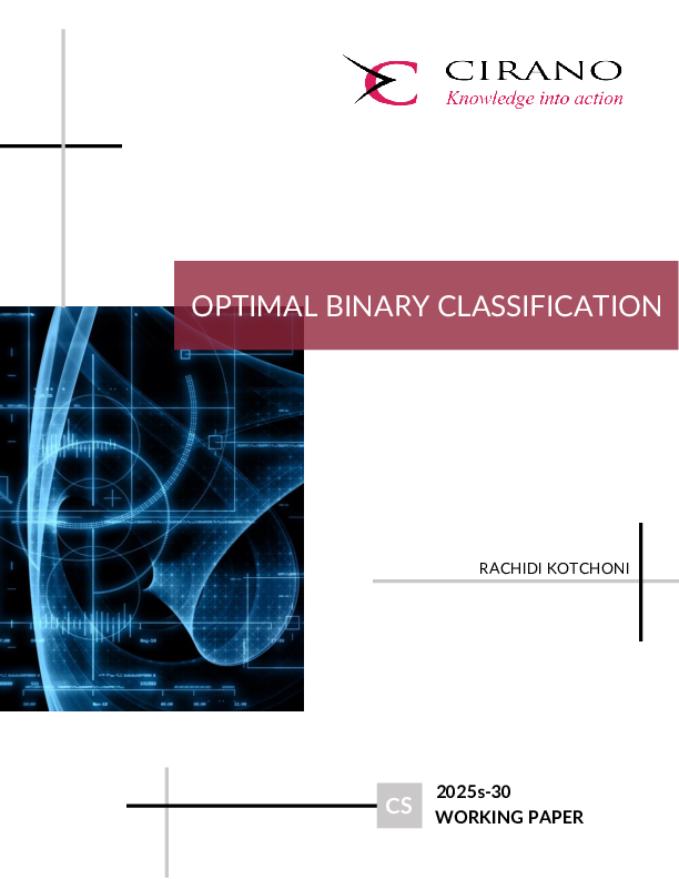 Optimal Binary Classification