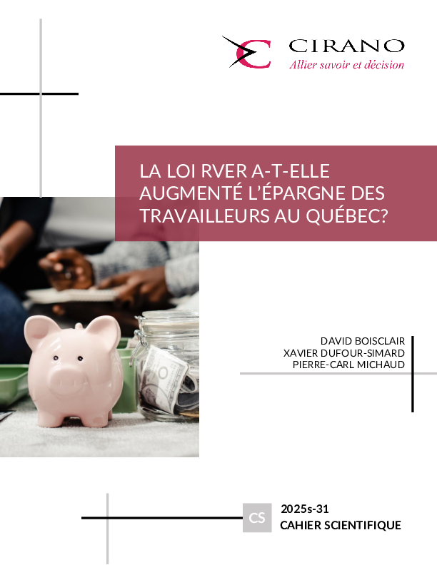 La Loi RVER a-t-elle augmenté l’épargne des travailleurs au Québec?