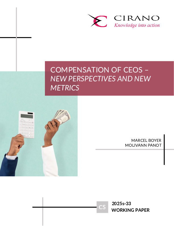 Compensation of CEOs – New Perspectives and New Metrics