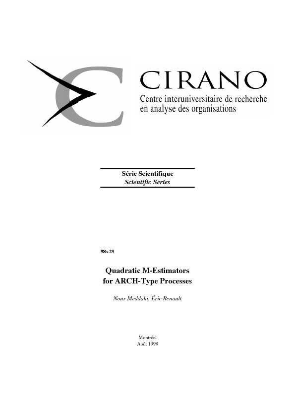 Quadratic M-Estimators for ARCH-Type Processes