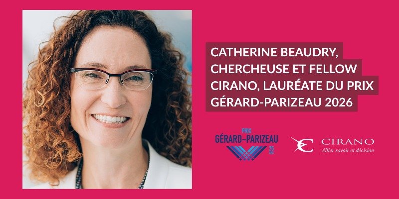 Catherine Beaudry, Winner of the 2026 Gérard-Parizeau Prize